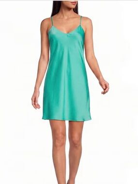 Gianni Bini green Slip Mini Dress